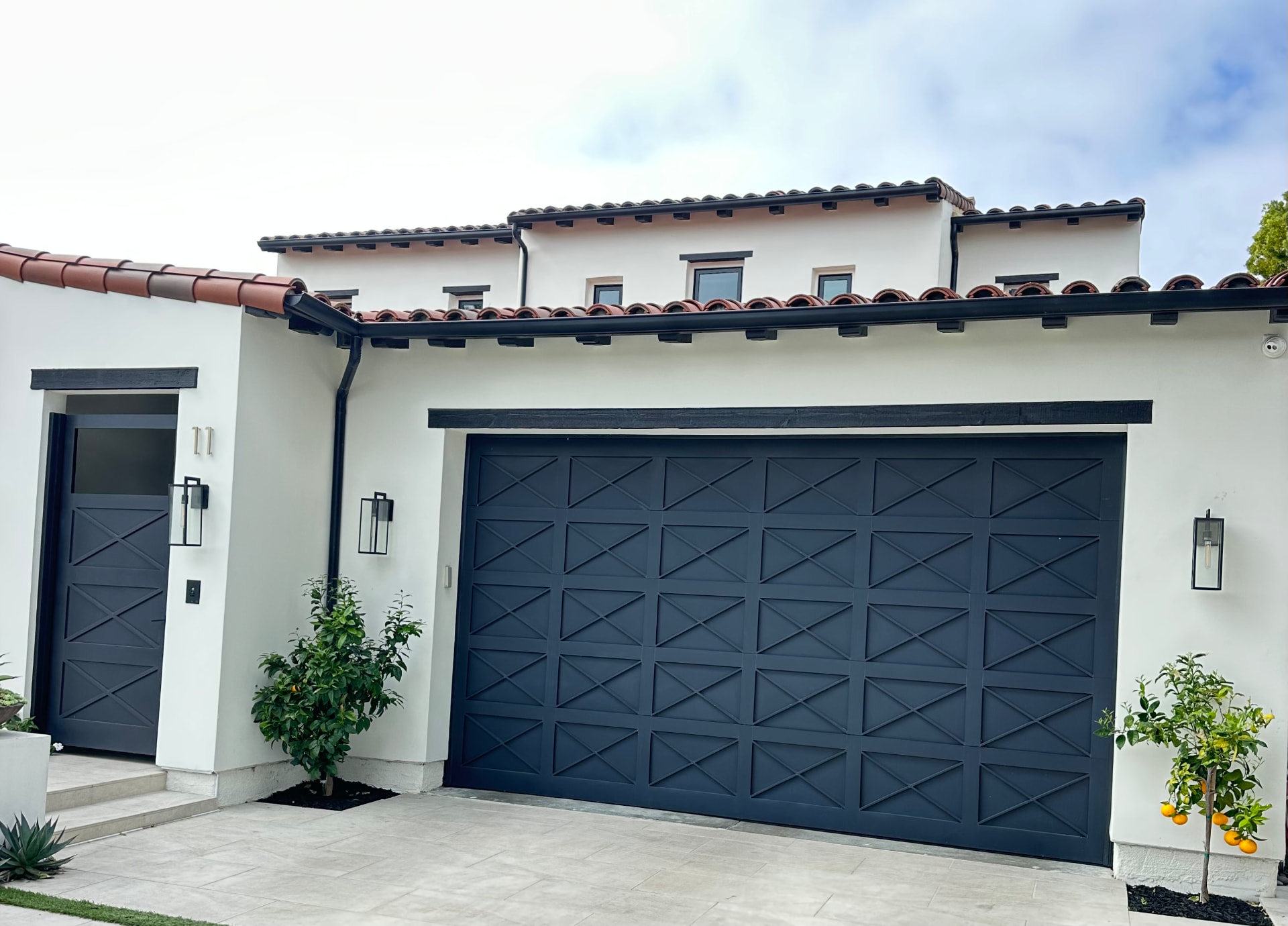 GD-31 — Custom Black Garage Door
