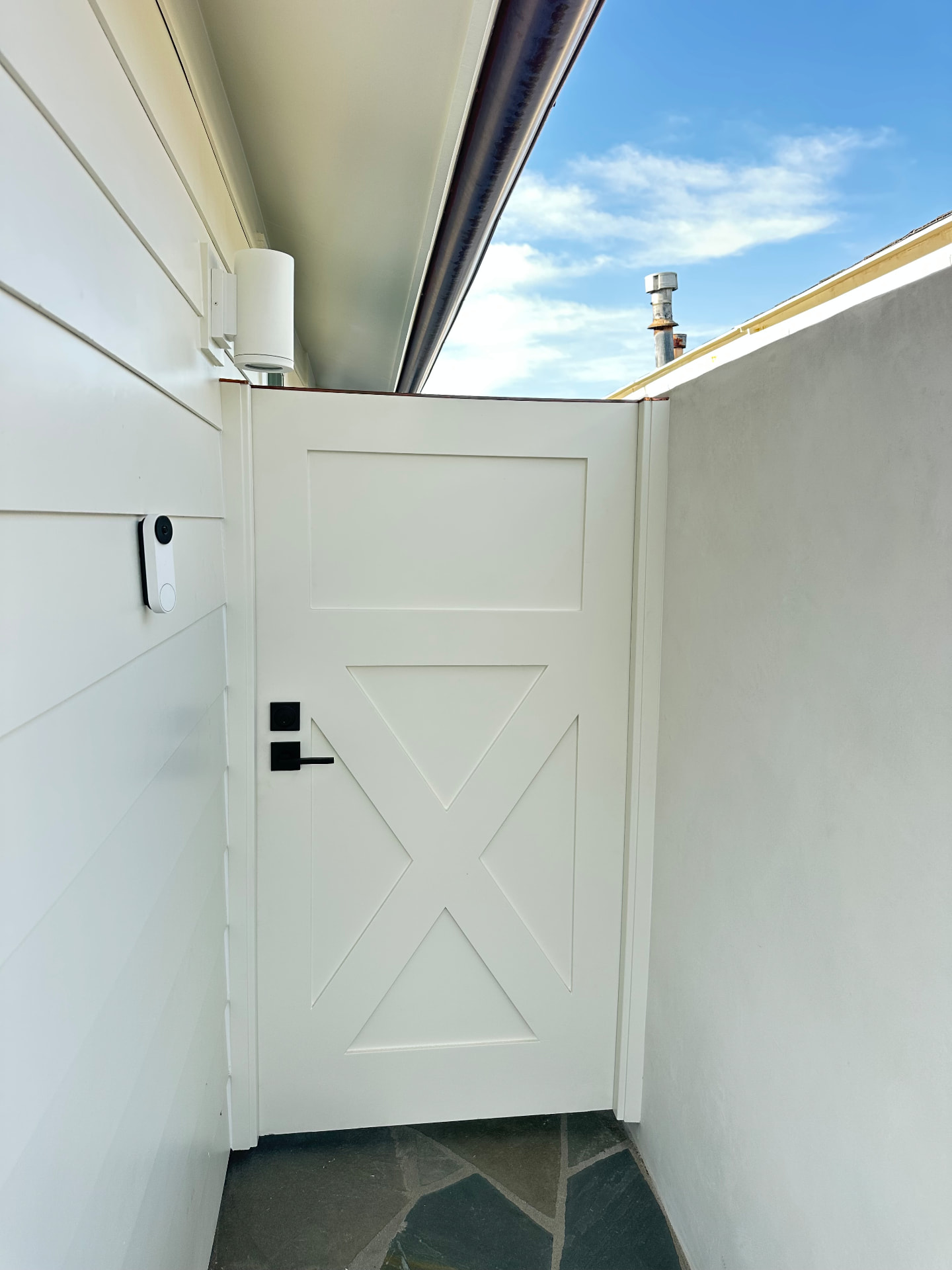 PG-10 — Coastal Cottage Gate with X-Brace