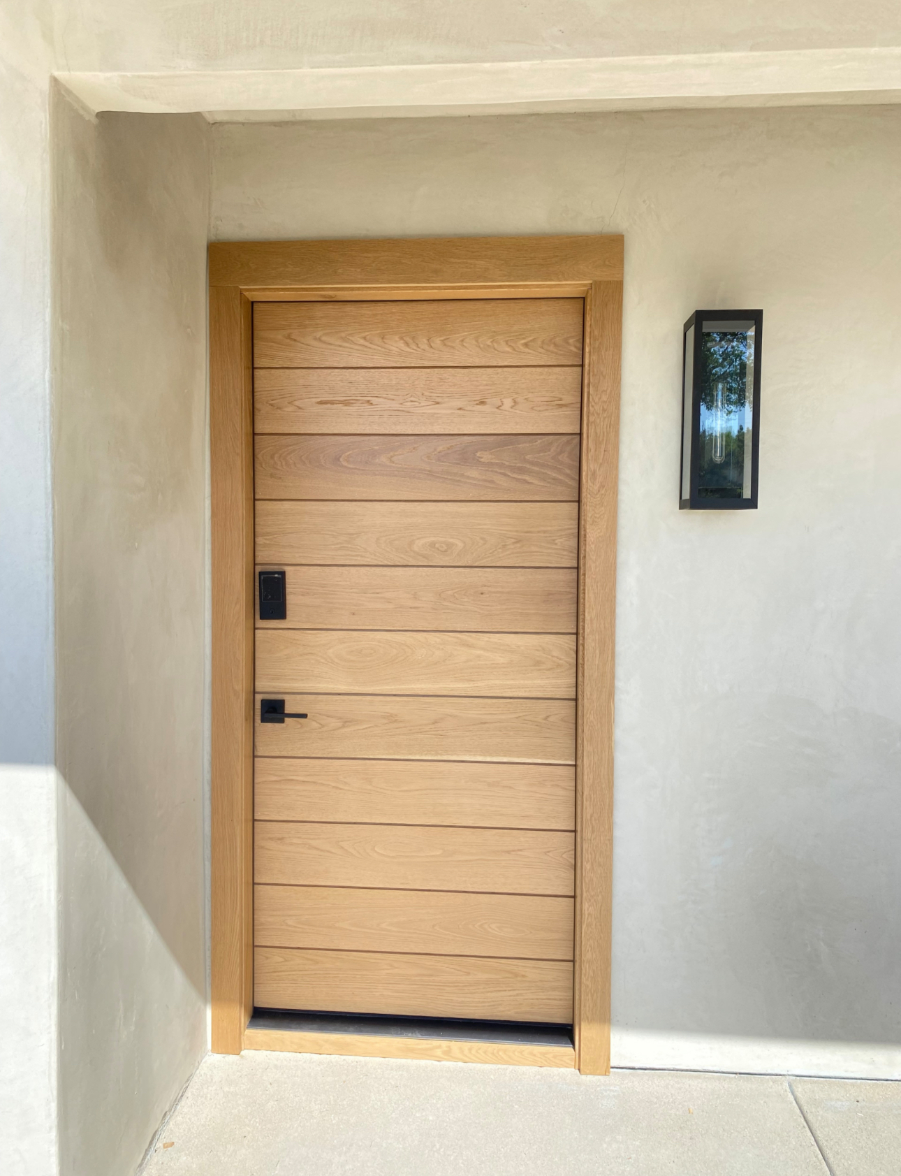 ED-24 — White Oak Slat Entry Door